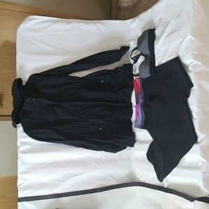 Lot of 3 Lululemon Size 4 ANORAK, BRA & SWEATPANTS